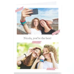 Online Photo Card - 2 Photos, Spotty Tape Any Occasion|Thank You