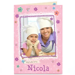 Kids Card Factory Photo Card - Big Hugs, Pink