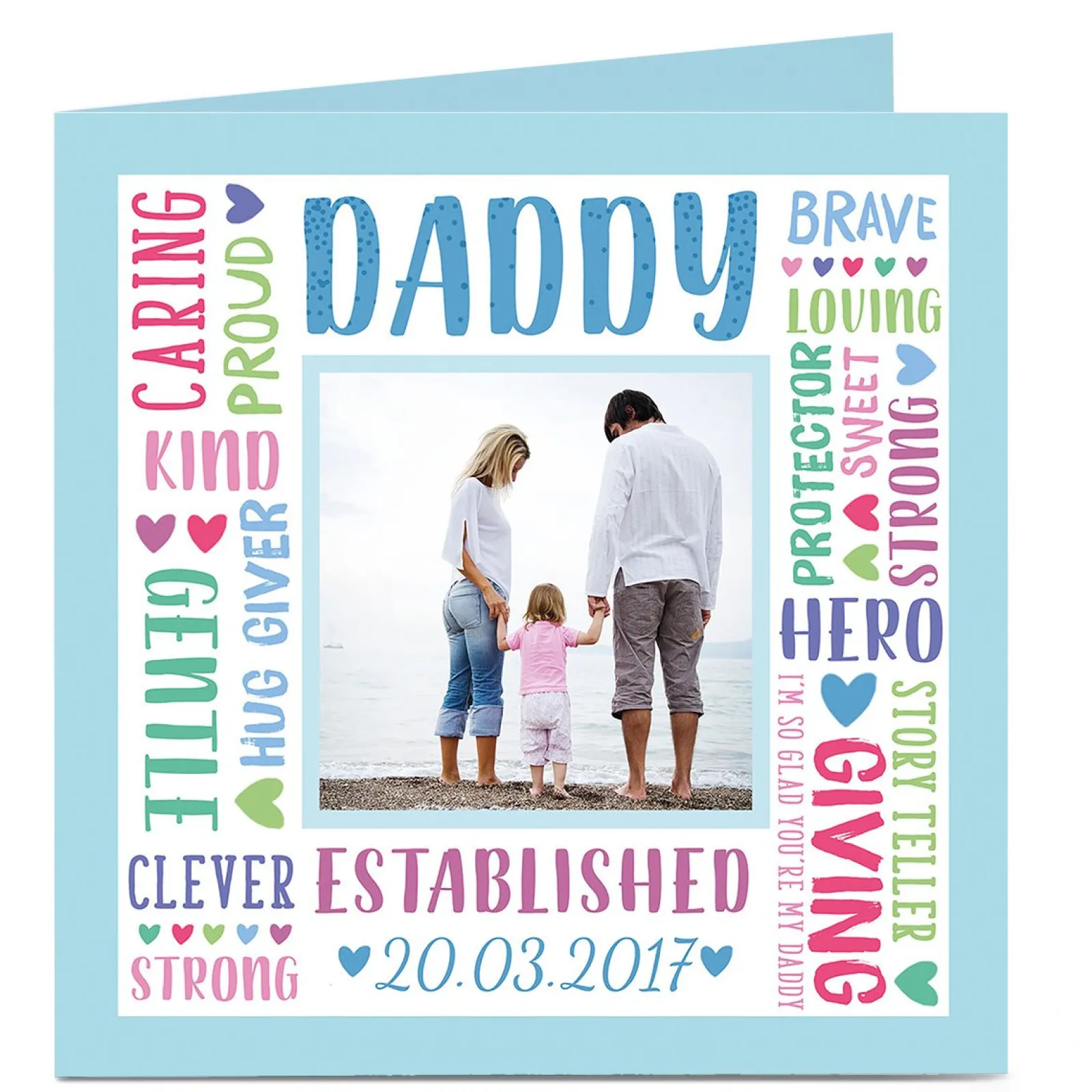 Sale Photo Card - Daddy, Established Father's Day|Photo