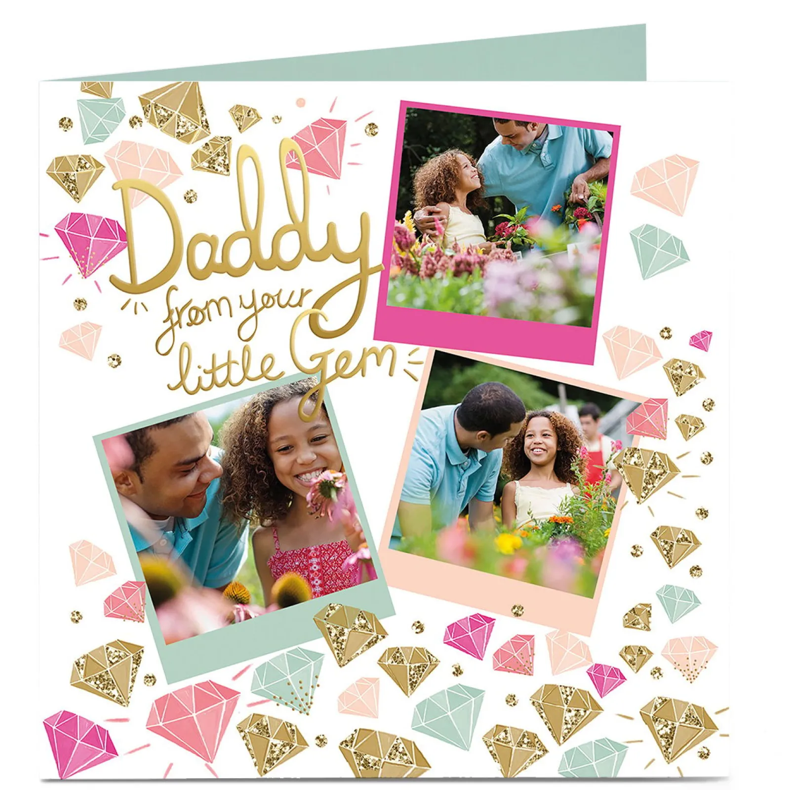 Card Factory Photo Card - Daddy From Your Little Gem