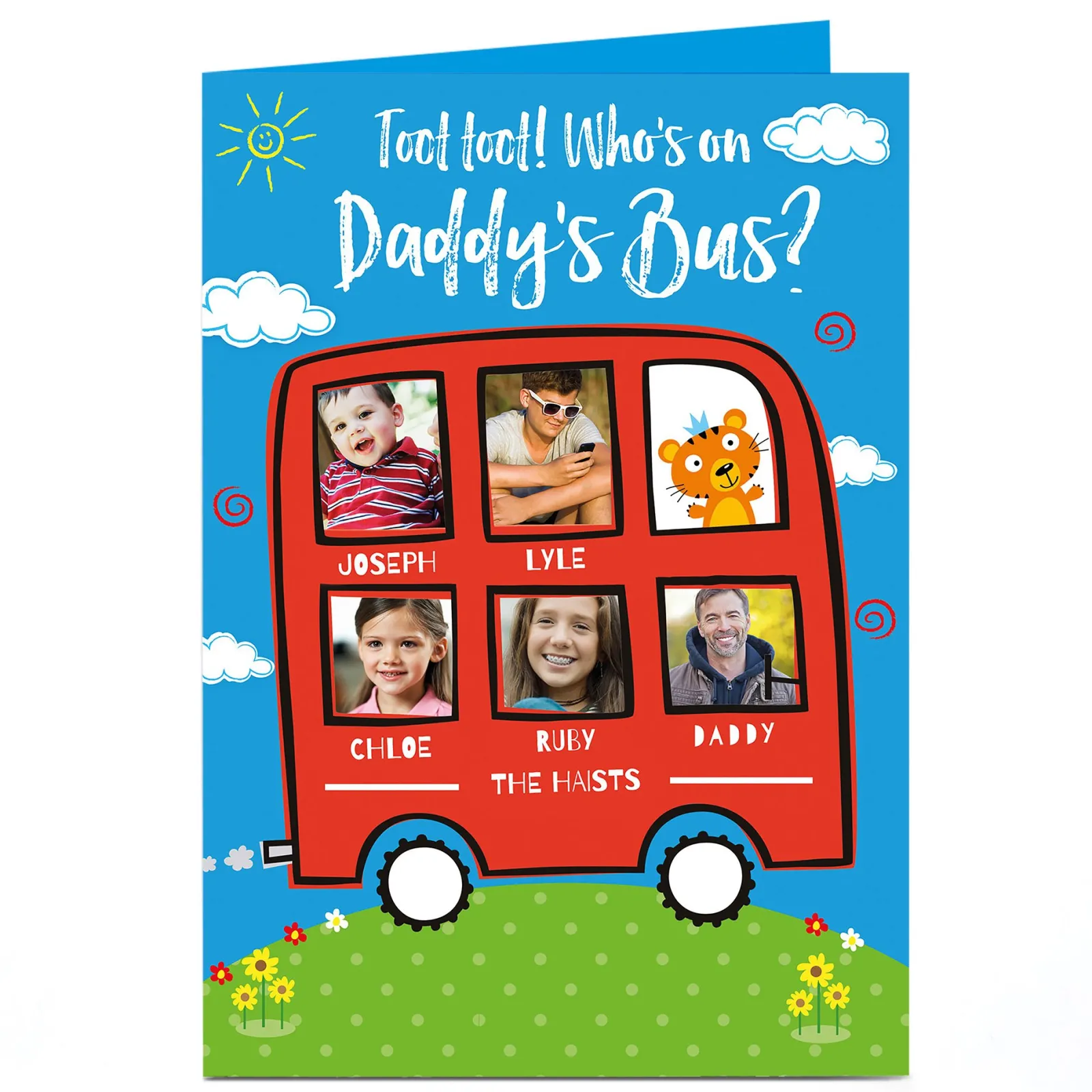 Discount Photo Card - Daddy's Bus For Dad|Father's Day