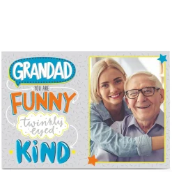 Discount Photo Card - Grandad, Funny & Twinkly-Eyed For Grandad|Father's Day