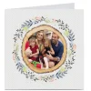 Hot Photo Card - Leaves And Log Border Any Occasion|Anniversary