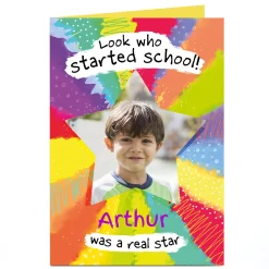 Clearance Photo Card - Look Who's Started School! Good Luck|Photo