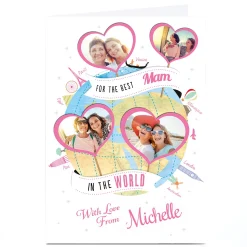 Clearance Photo Card - Mam Best In The World With Love From For Mum|Mum