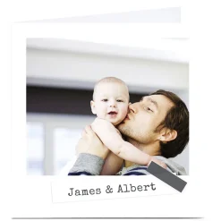 Photo Card - Plain With Grey Tape Any Occasion|For Everyone