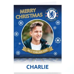 Card Factory Photo Chelsea FC Christmas Card