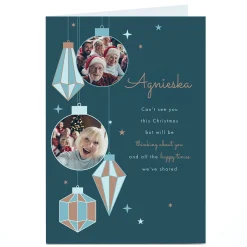 Outlet Photo Christmas Card - Baubles Thinking About You Christmas|Photo