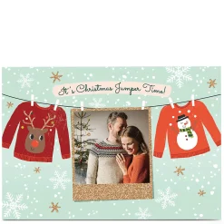 Discount Photo Christmas Card - Christmas Jumper Time Christmas|Photo