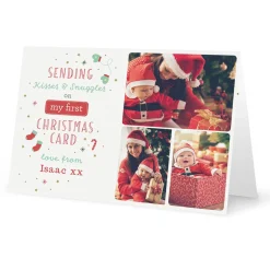 Card Factory Photo Christmas Card - First Christmas Card