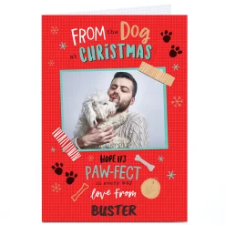 Sale Photo Christmas Card - From The Dog Christmas|Photo