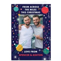 Card Factory Photo Christmas Card - From Across The Miles