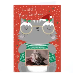 Outlet Photo Christmas Card - From The Cat Cartoon Christmas|Photo