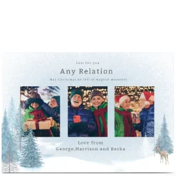Card Factory Photo Christmas Card - Full of Magical Moments, Any Relation