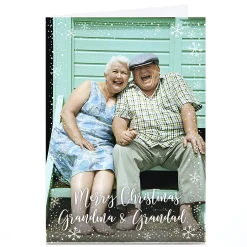 Clearance Photo Christmas Card - Grandma and Grandad Christmas|Photo