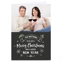 Outlet Photo Christmas Card - Merry Christmas From Our Family Christmas|Photo