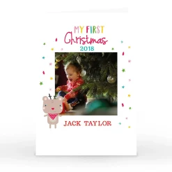 Outlet Photo Christmas Card - My First Christmas Christmas|Photo