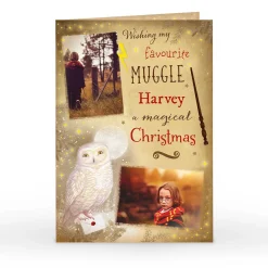 Card Factory Photo Christmas Card - My Favourite Muggle
