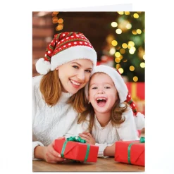 Card Factory Photo Christmas Card - Portrait Full Photo