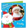 Clearance Photo Christmas Card - Santa Blue Christmas|Photo