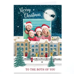 Clearance Photo Christmas Card - Snowy Houses, Both of You Christmas|Photo