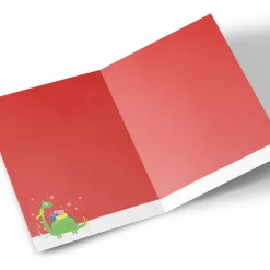 Hot Photo Christmas Card - Special Grandson Dinosaur Christmas|Photo