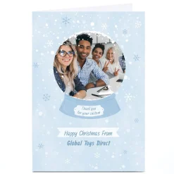Card Factory Photo Christmas Card - Thank You For Your Custom