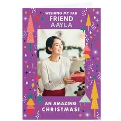 Card Factory Photo Christmas Card - Wishing My Fab...