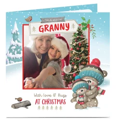 Outlet Photo Christmas Card - With Love & Hugs, Granny Premium Square|Photo