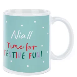 Kids Card Factory Photo Christmas Mug - Santa Face, Time For Festive Fun