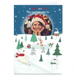 Card Factory Photo Cory Reid Christmas Card - Miles Apart But Under The Same Stars