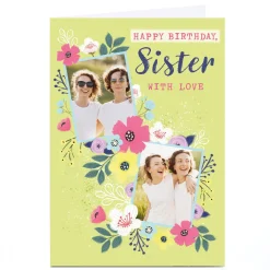 Kids Card Factory Photo Dalia Clark Birthday Card - Happy Birthday Sister With Love