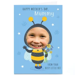 Outlet Photo Dalia Clark Mother's Day Card - Busy Little Bee, Mummy Blue Photo