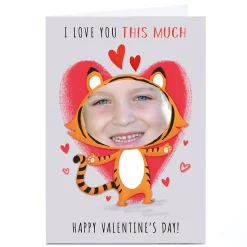 Card Factory Photo Dalia Clark Valentine's Day Card - Tiger I Love You