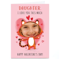 Hot Photo Dalia Clark Valentine's Day Card - Tiger, Daughter Photo