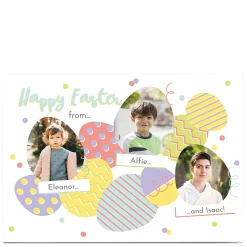 Card Factory Photo Easter Card - From The Three Of Us