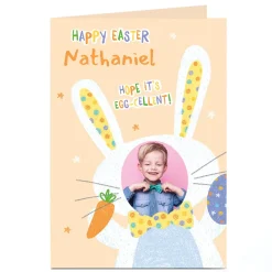 Card Factory Photo Easter Card - Hope it's Egg-cellent!