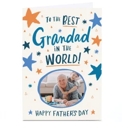Card Factory Photo Ebony Newton Father's Day Card - Best Grandad in the World