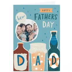Clearance Photo Ebony Newton Father's Day Card - Beer Dad Father's Day|Photo