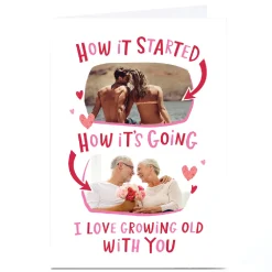 Outlet Photo Ebony Newton Valentine's Day Card - How it Started How it's Going Photo