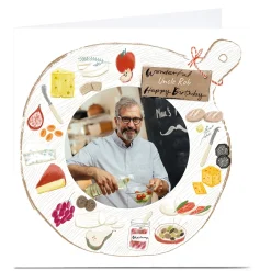 BOY Card Factory Photo Emma Valenghi Birthday Card - Cheese Board