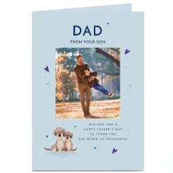 Hot Photo Father's Day Card - For Being so Wonderful Father's Day|Photo