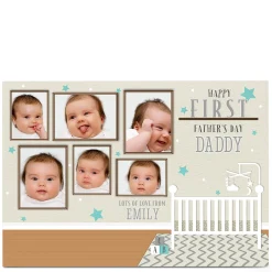 Card Factory Photo Father's Day Card - First Father's Day Nursery