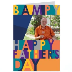 Card Factory Photo Father's Day Card - Happy Father's Day, Bampy