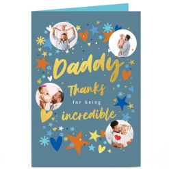 Card Factory Photo Father's Day Card - Thanks For Being Incredible