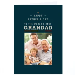 Card Factory Photo Father's Day Card - The World's Best