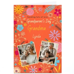 Card Factory Photo Grandparents Day Card - Sending Lots Of Love