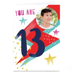 Sale Photo Hello Munki Birthday Card - Age 13 For Nephew|For Grandson