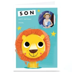 Kids Card Factory Photo Hello Munki Birthday Card - Son Lion