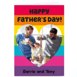 Discount Photo Hello Munki Father's Day Card - Rainbow Heart Father's Day|Photo